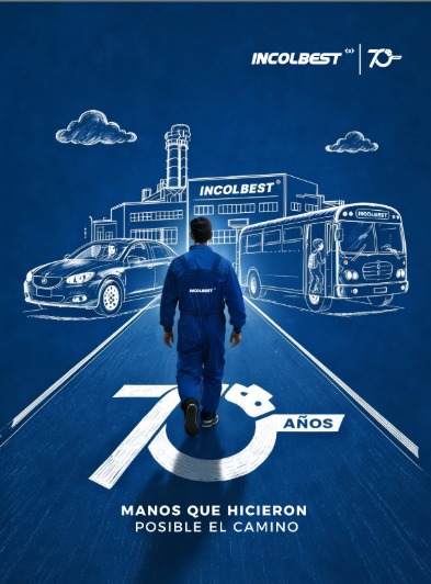 Póster Incolbest 70 Años